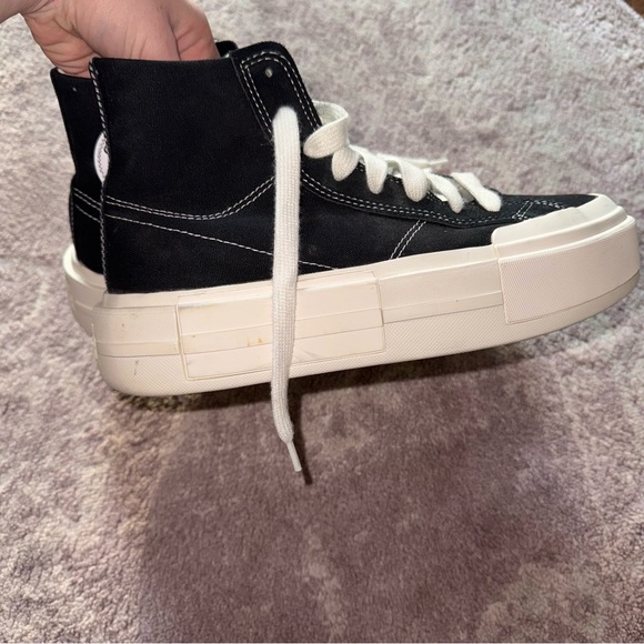 Converse Chuck Taylor Women’s 8.5 Black White All Star Cruise High Top Sneakers - Picture 5 of 12